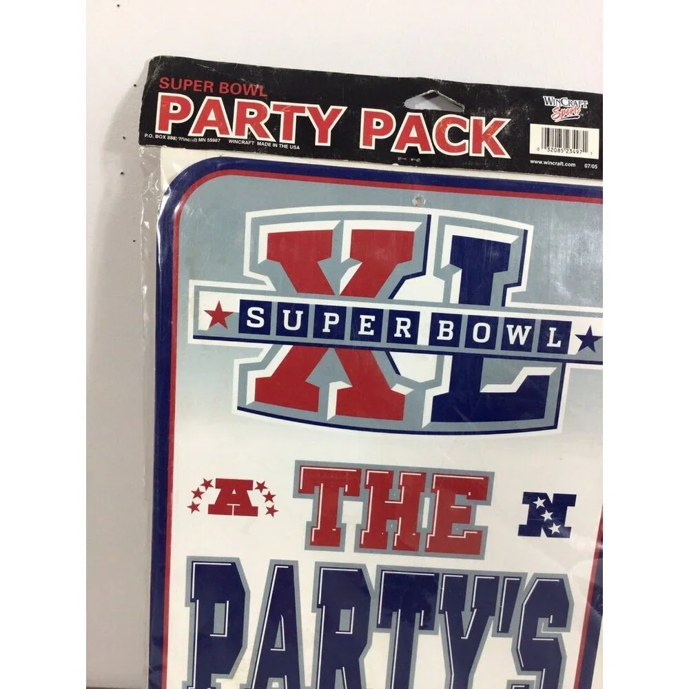 Super Bowl XL Party Pack Pittsburgh Steelers Seattle Seahawks 2006 New